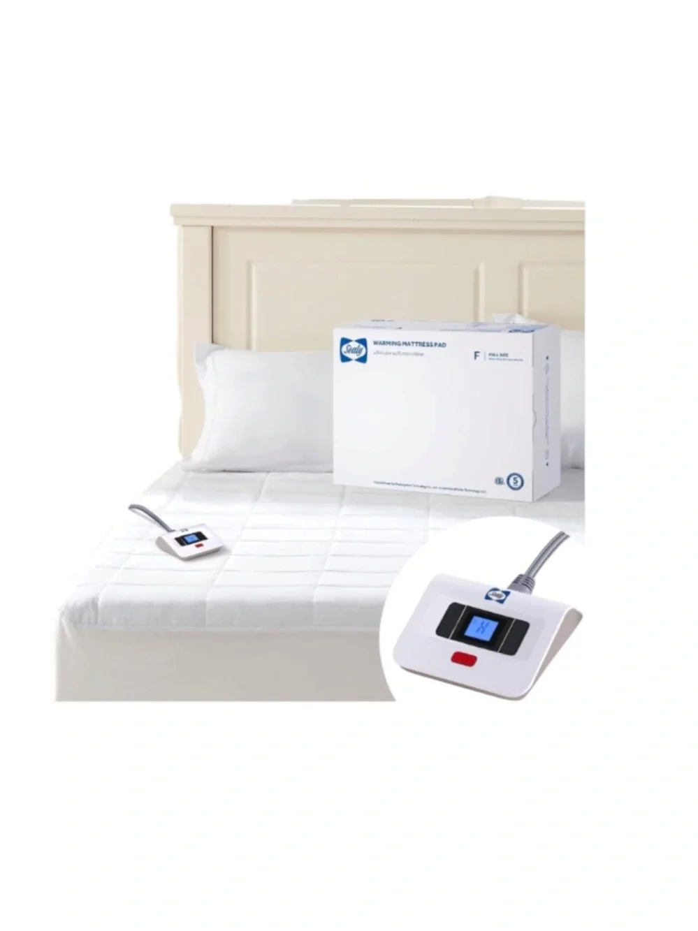 Sealy Electric Mattress Pad 10 Heat Settings With Auto Off, FULL - Ship alone - Picture 1 of 13